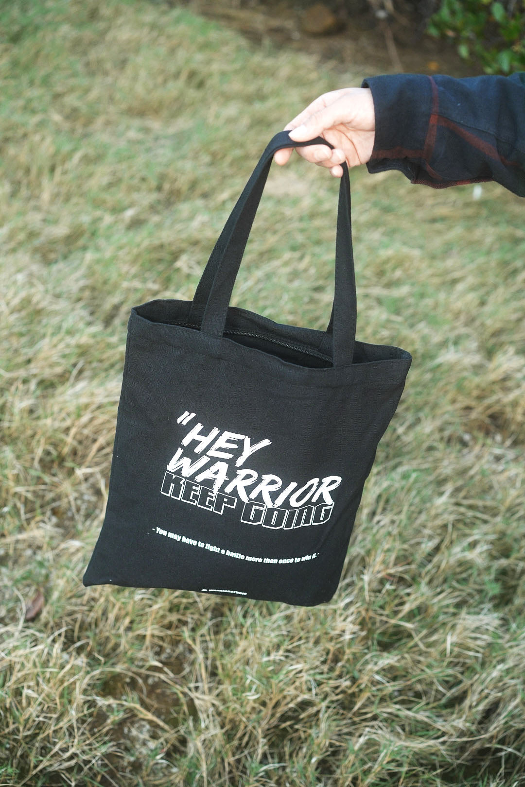 黑系帆布袋 Hey Warrior Tote Bag