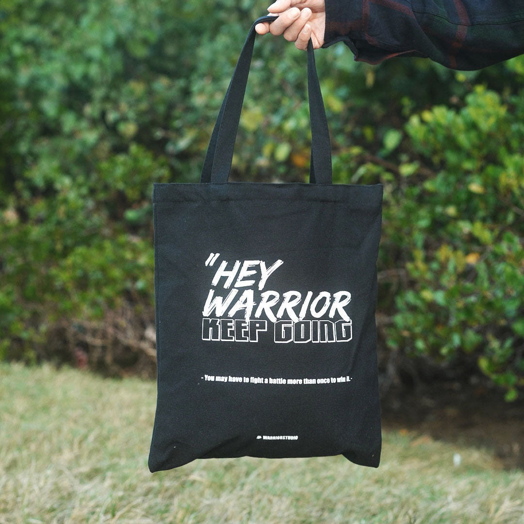 黑系帆布袋 Hey Warrior Tote Bag